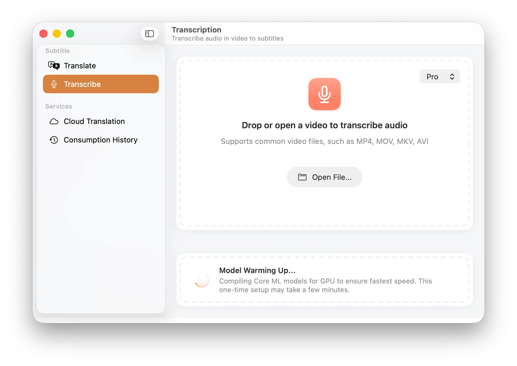 Prepare to Import Video